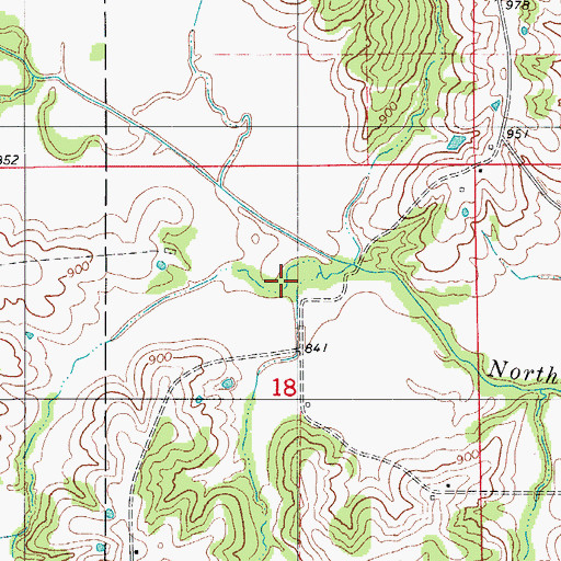 Topographic Map of Bradshaw School (historical), MO