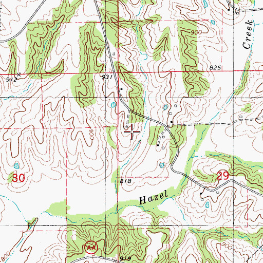 Topographic Map of McKim School (historical), MO