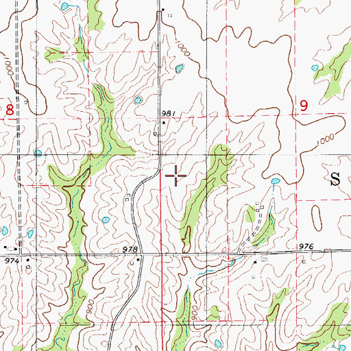 Topographic Map of Maple Grove School (historical), MO