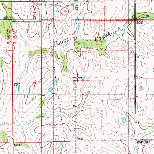 Topographic Map of Fugate School (historical), MO