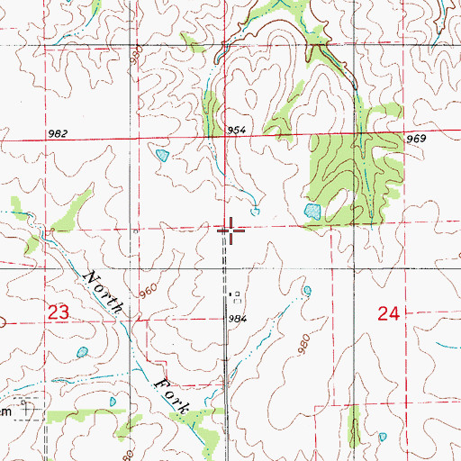 Topographic Map of Blacks School (historical), MO