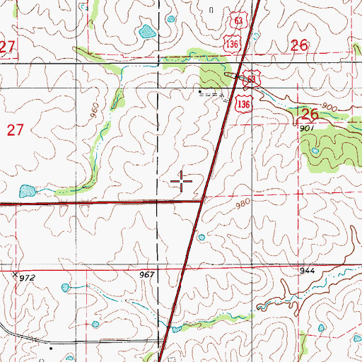 Topographic Map of Lucas School (historical), MO