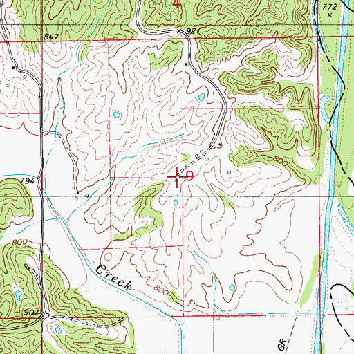 Topographic Map of Independent School (historical), MO