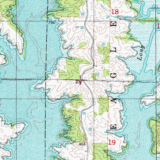 Topographic Map of New Fairview School (historical), MO