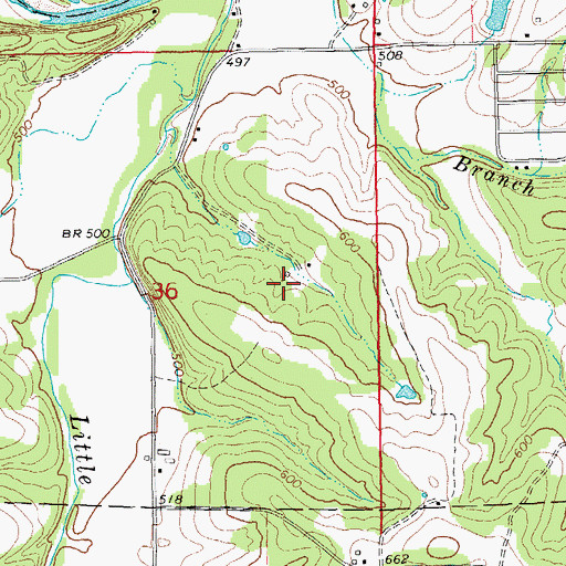 Topographic Map of Lone Dell Camp (historical), MO