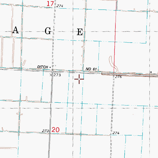 Topographic Map of Lateral School (historical), MO