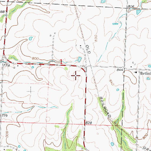 Topographic Map of Craft, MO