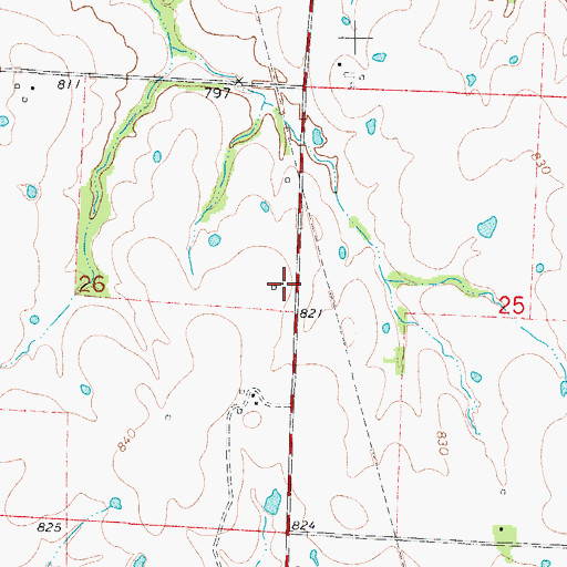 Topographic Map of Hughesville School, MO