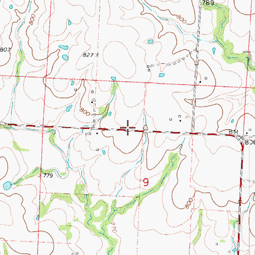 Topographic Map of Prairie Hill School (historical), MO