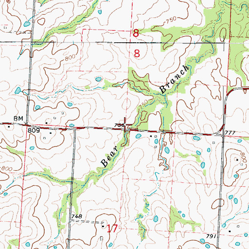Topographic Map of Eden Valley School (historical), MO