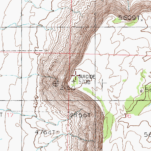Topographic Map of Lost Spring Mountain, AZ