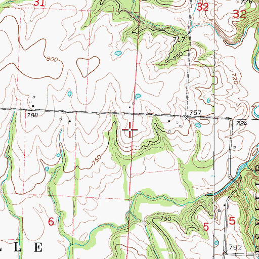Topographic Map of Mission Church (historical), MO