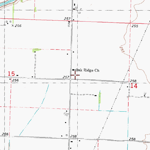 Topographic Map of Douglas School (historical), MO