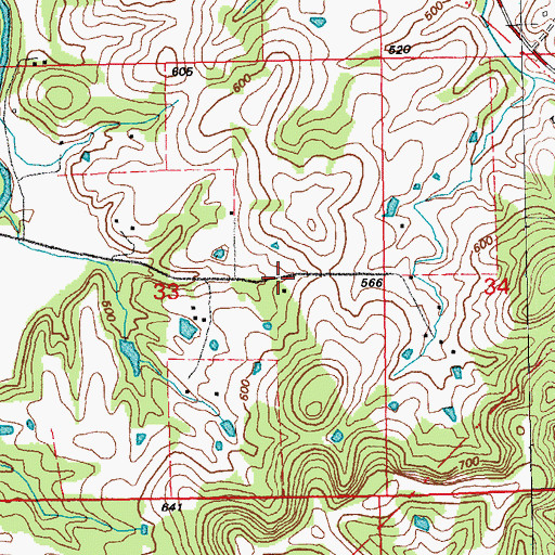 Topographic Map of Lick Valley School (historical), MO