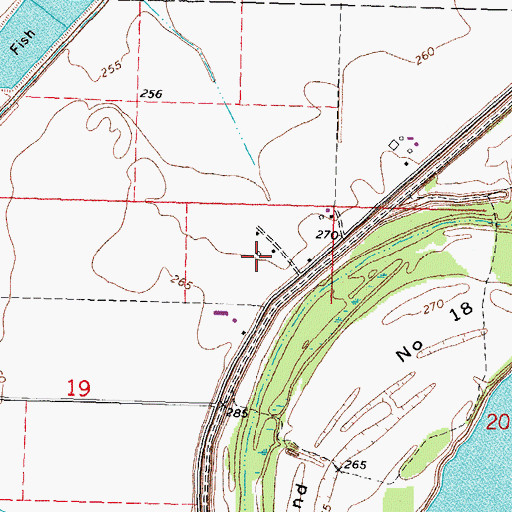 Topographic Map of Hunter School, MO