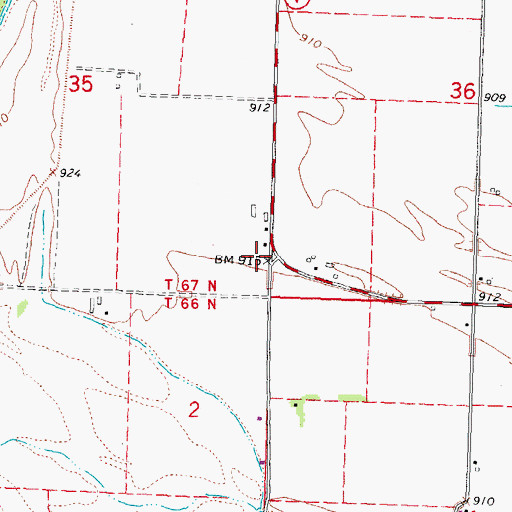 Topographic Map of Cox Chapel (historical), MO