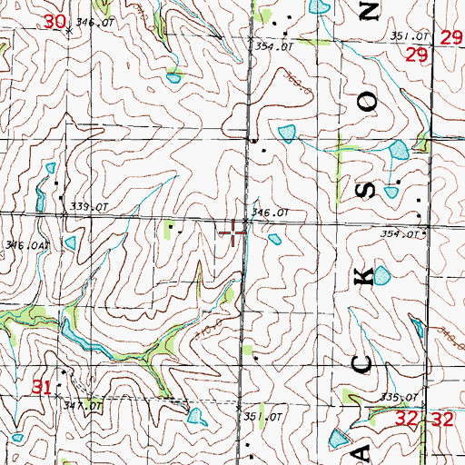 Topographic Map of Excelsior School (historical), MO