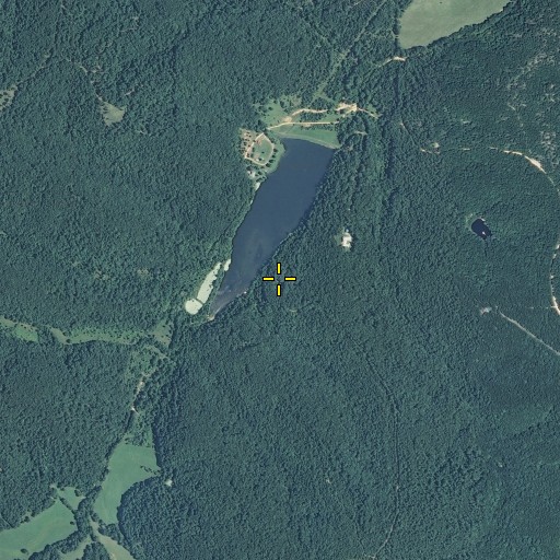 Aerial/Satellite Image of Fraser Cemetery, MO