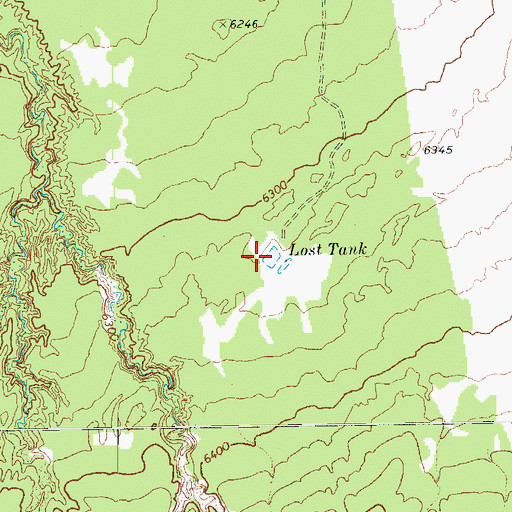 Topographic Map of Lost Tank, AZ
