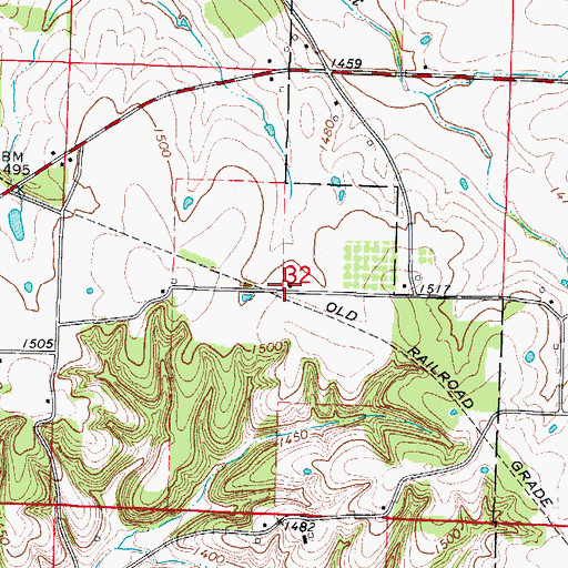 Topographic Map of Independence School (historical), MO