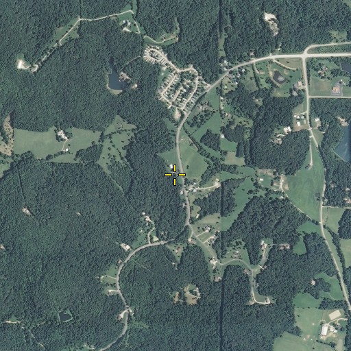 Aerial/Satellite Image of Oakfield School, MO