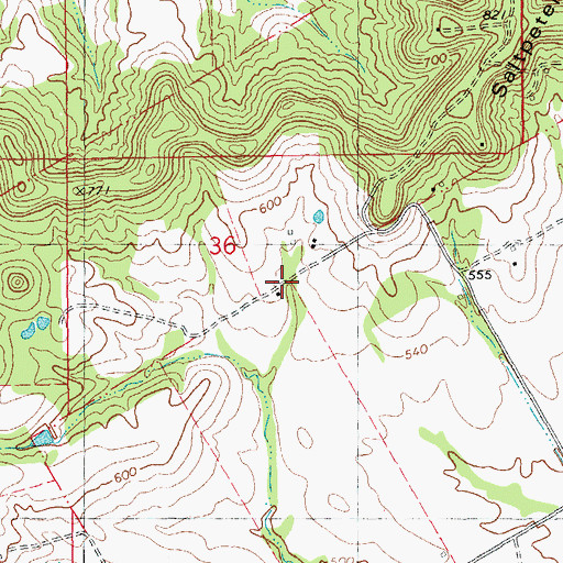 Topographic Map of Wright School (historical), MO