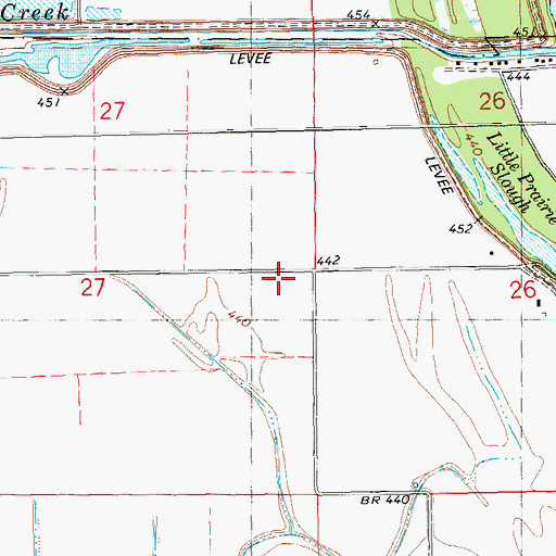 Topographic Map of Fairview School (historical), MO