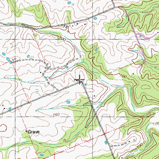 Topographic Map of Cannon School (historical), MO
