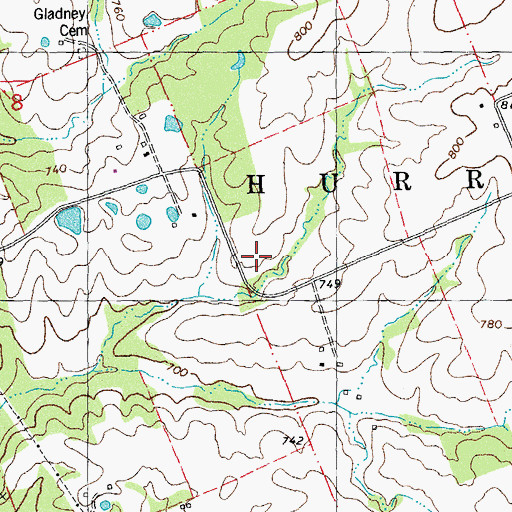 Topographic Map of Reid School (historical), MO