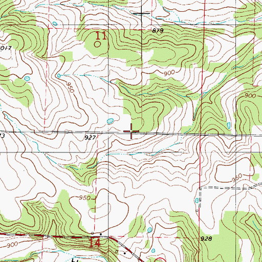 Topographic Map of Sweatt School (historical), MO
