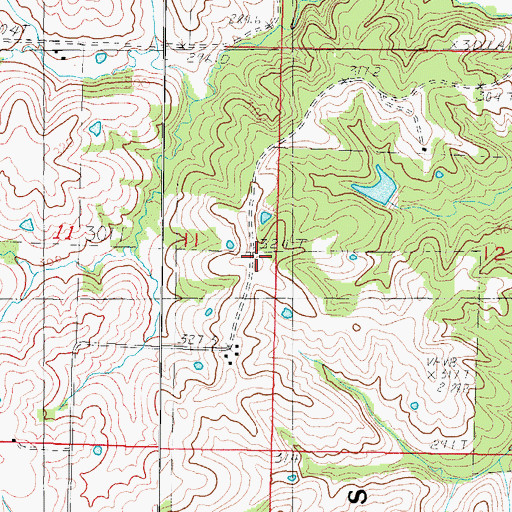 Topographic Map of White Fawn School, MO