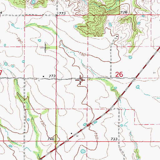 Topographic Map of Union School (historical), MO