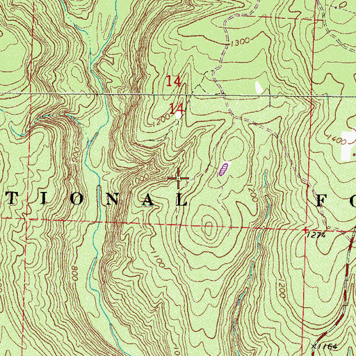 Topographic Map of Ryles Cemetery, AR
