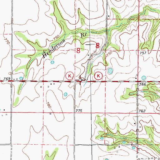 Topographic Map of Trower School (historical), MO
