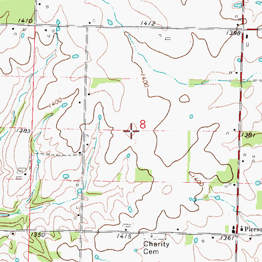 Topographic Map of Charity School (historical), MO