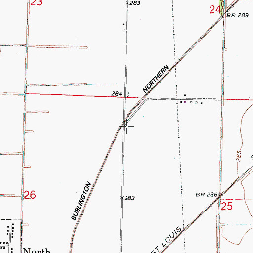 Topographic Map of Cody (historical), MO