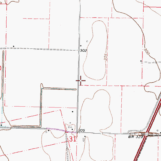 Topographic Map of Saint Mary School (historical), MO