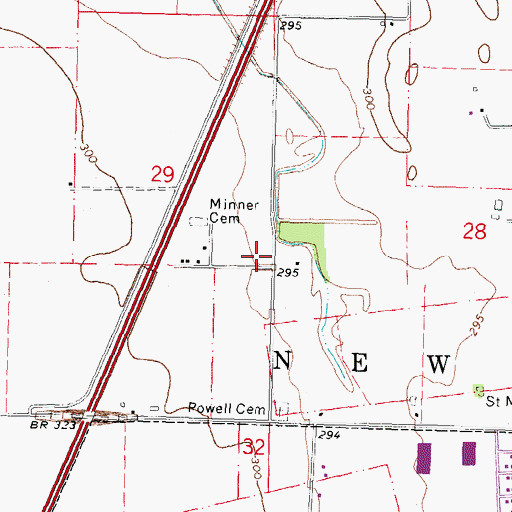 Topographic Map of Saint Mary School (historical), MO