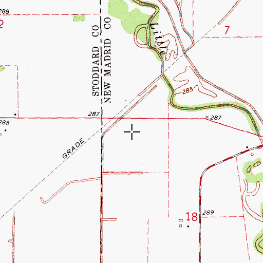 Topographic Map of Medal (historical), MO