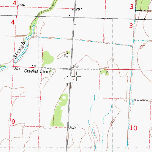 Topographic Map of Frisco School (historical), MO