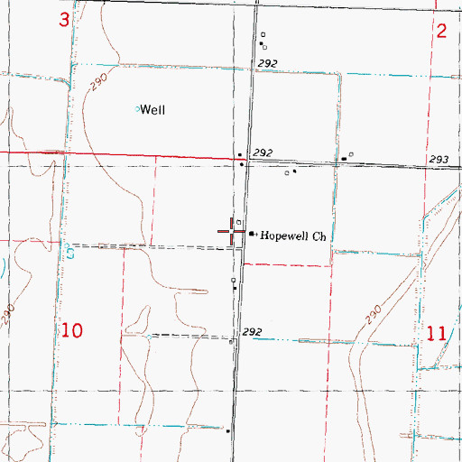 Topographic Map of Boyt School (historical), MO