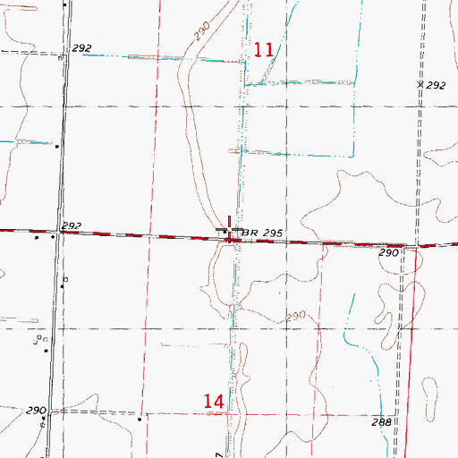 Topographic Map of Boyt School, MO