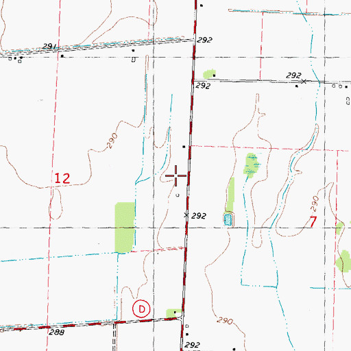 Topographic Map of Marco School (historical), MO