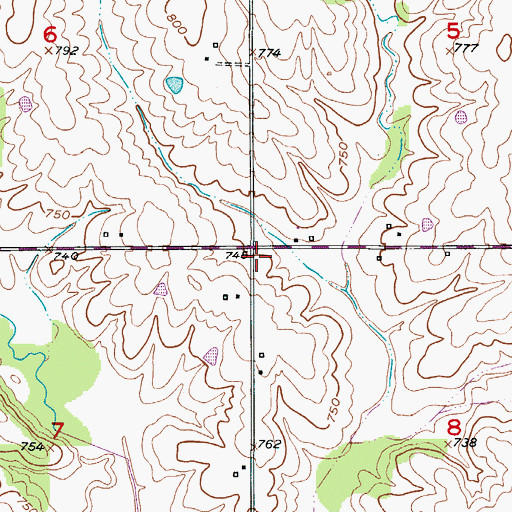 Topographic Map of Pension School (historical), MO