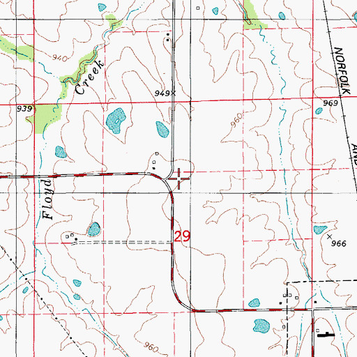 Topographic Map of Porter School (historical), MO