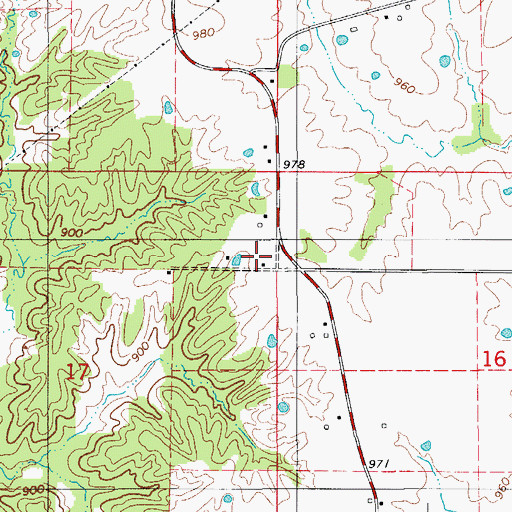 Topographic Map of Kohlmyre School, MO