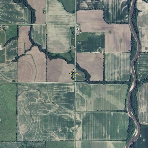 Aerial/Satellite Image of Akron Townhall, MO