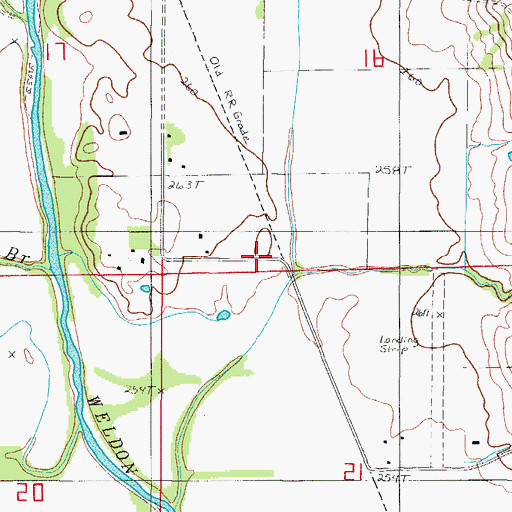 Topographic Map of Mercer County Home (historical), MO