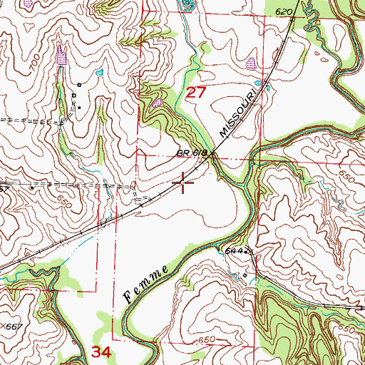 Topographic Map of Talbot (historical), MO