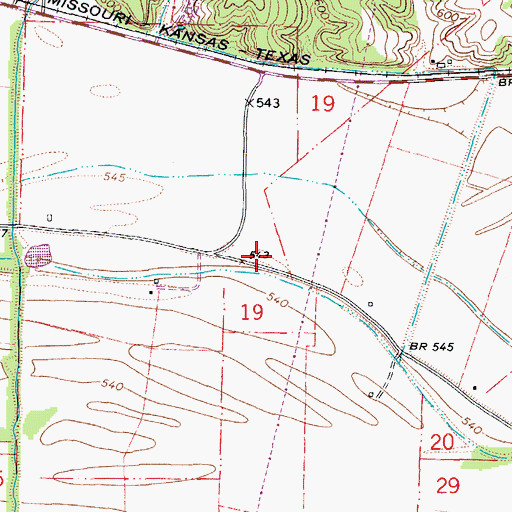 Topographic Map of Moore School (historical), MO